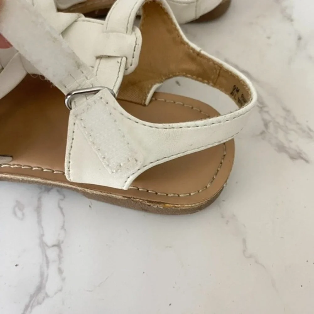 Nordstrom Sandals Little Kid Sz 9 White Dressy Girly‎